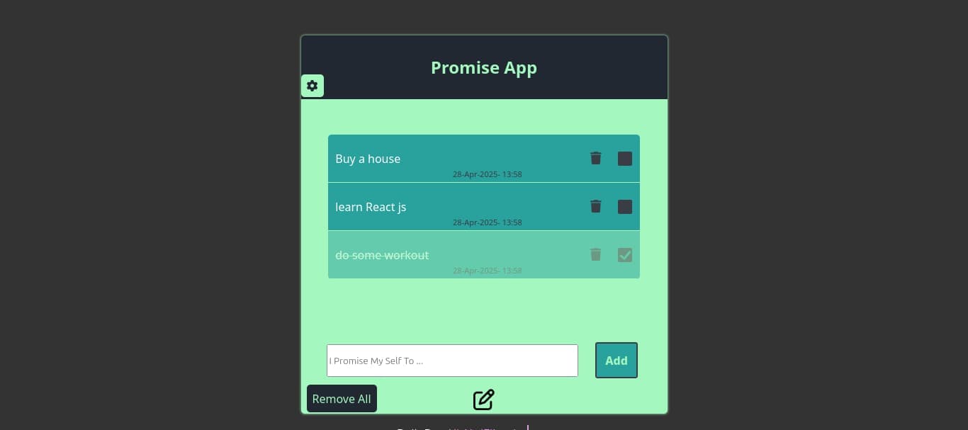 Promise Web App